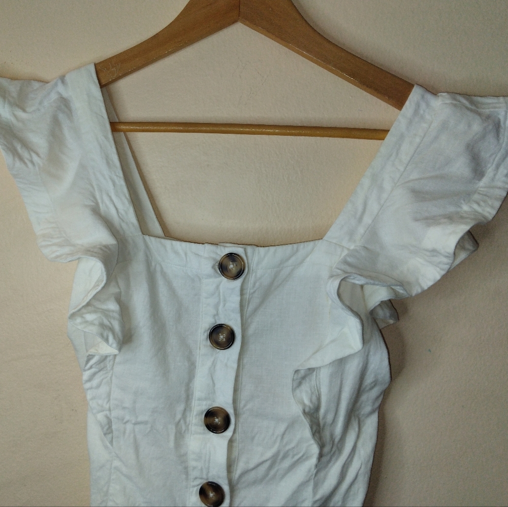LPA Button Ruffle Tank Top Size XS - Picture 8 of 13